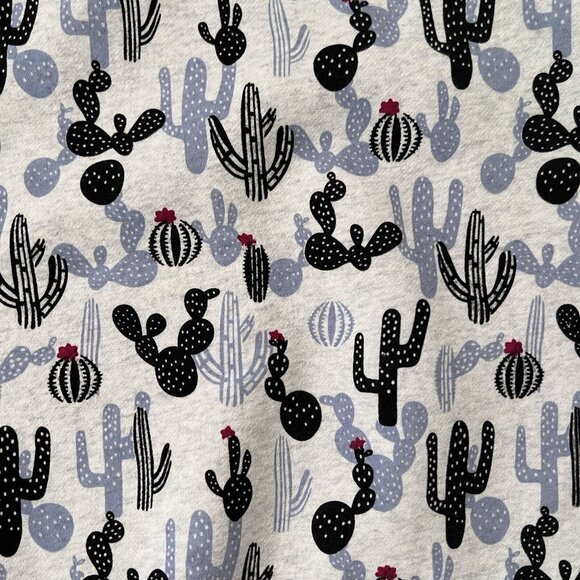 LA Soul Size S Blue Cactus Sweatshirt Crew Neck Long Sleeves Cotton Poly Blend - Picture 4 of 10